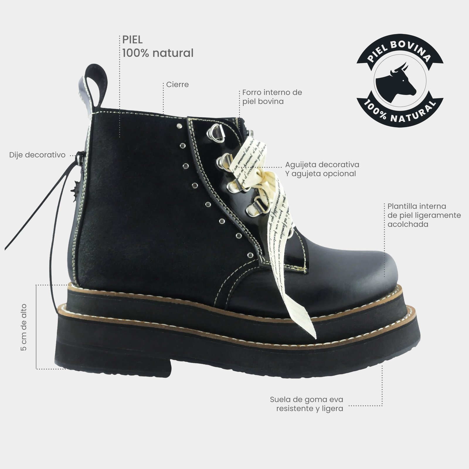 Combat Boots NUOLI negro