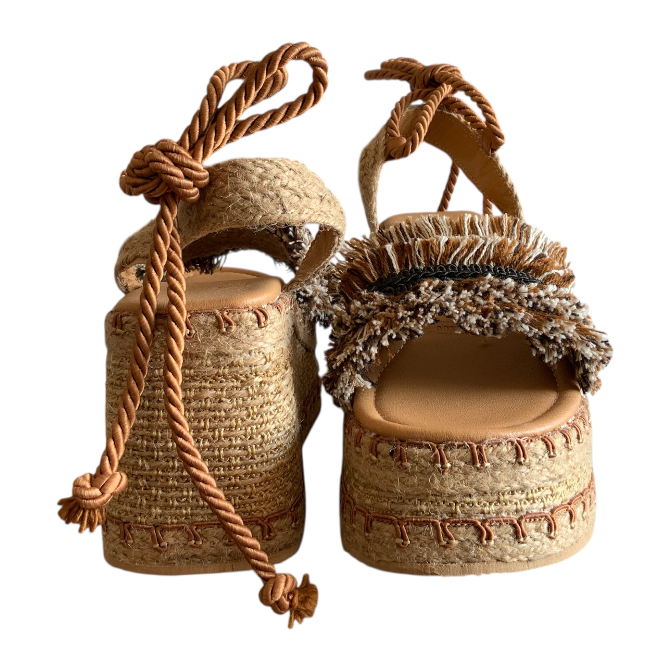 AMBAR KAVËLINA Alpargatas plataforma baja negras