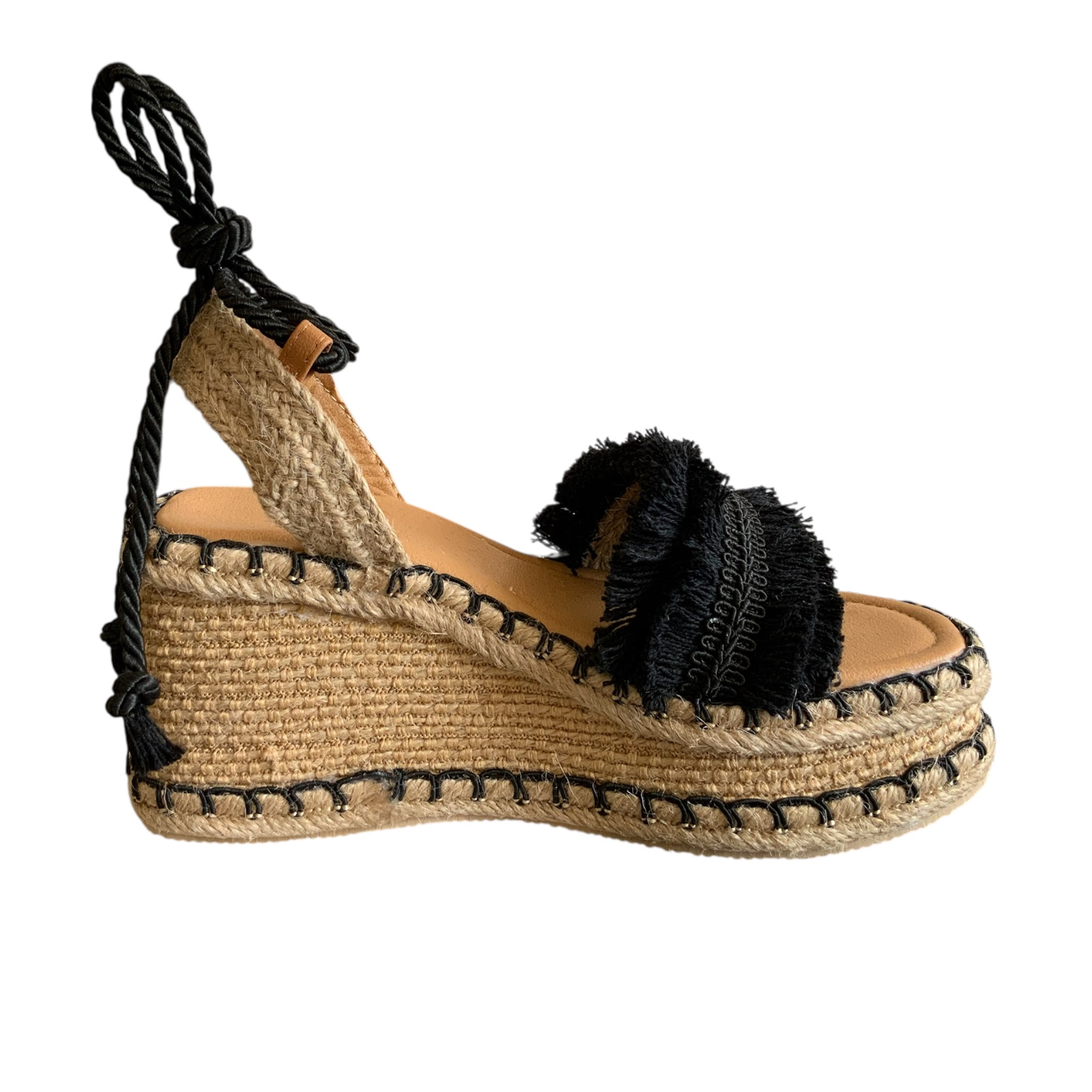 ONIX KAVËLINA Alpargatas plataforma baja negras