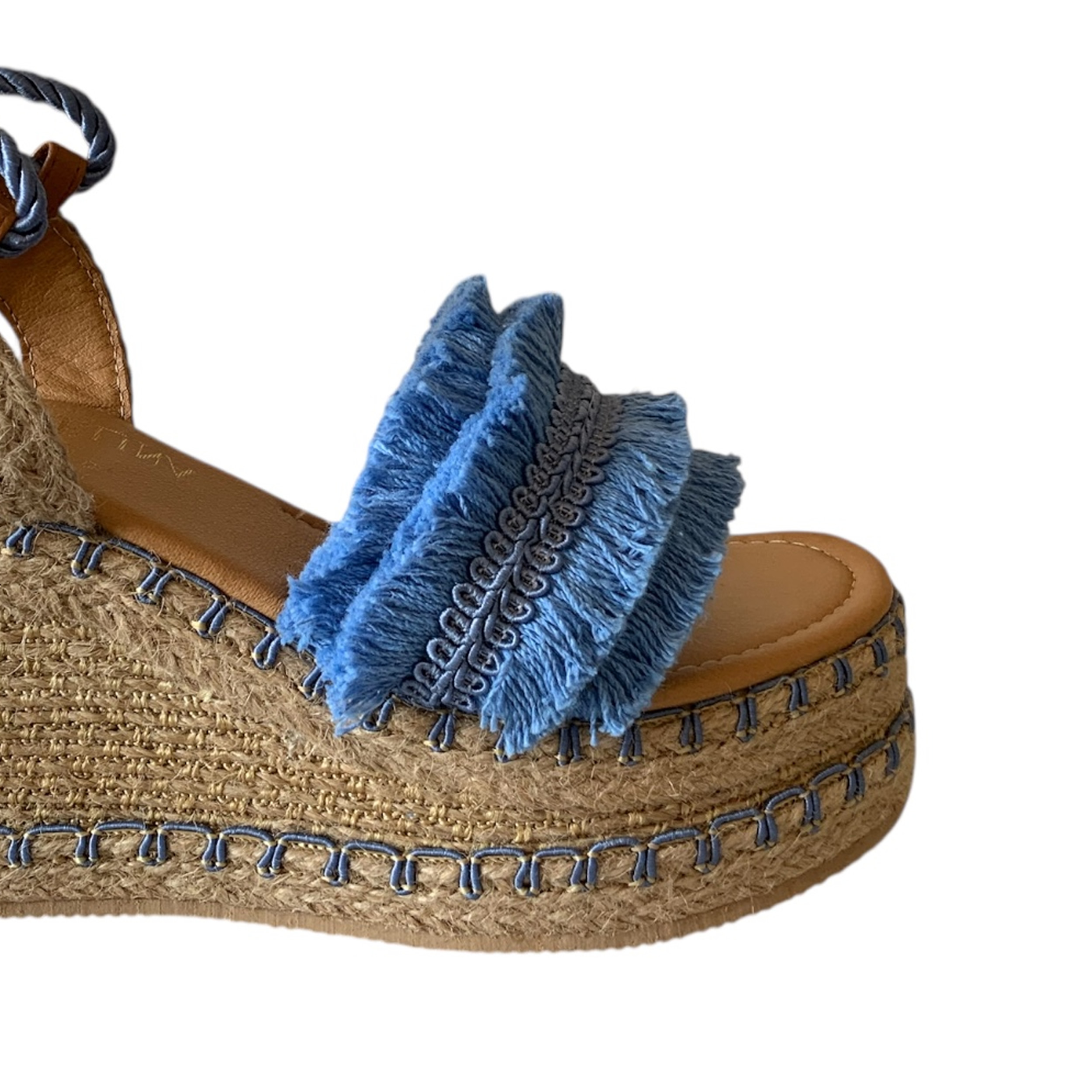 SKYE KAVËLINA Alpargatas plataforma baja negras