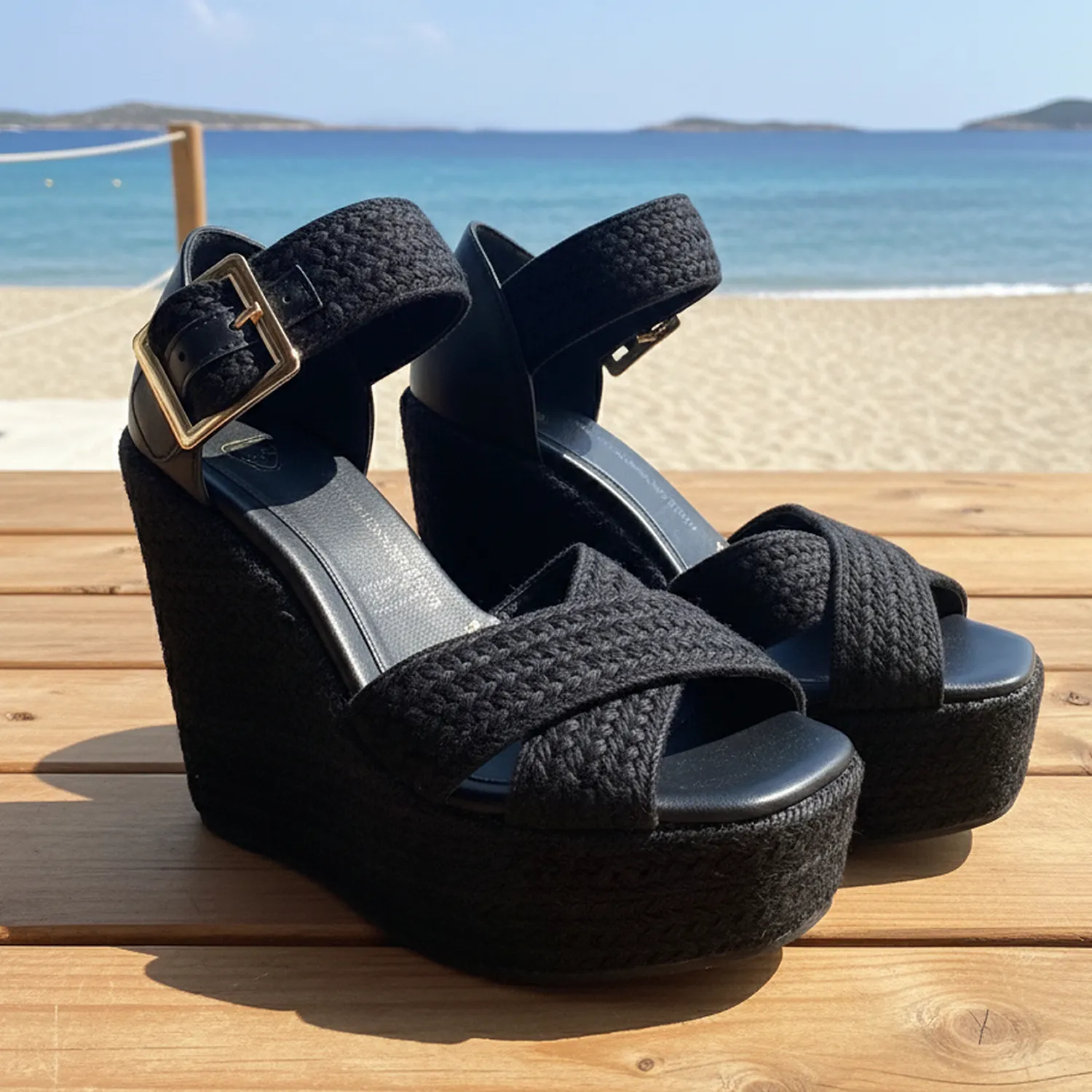 Alpargatas Trenzadas KAVËLINA Para Mujer, Plataforma, Piel KYRA