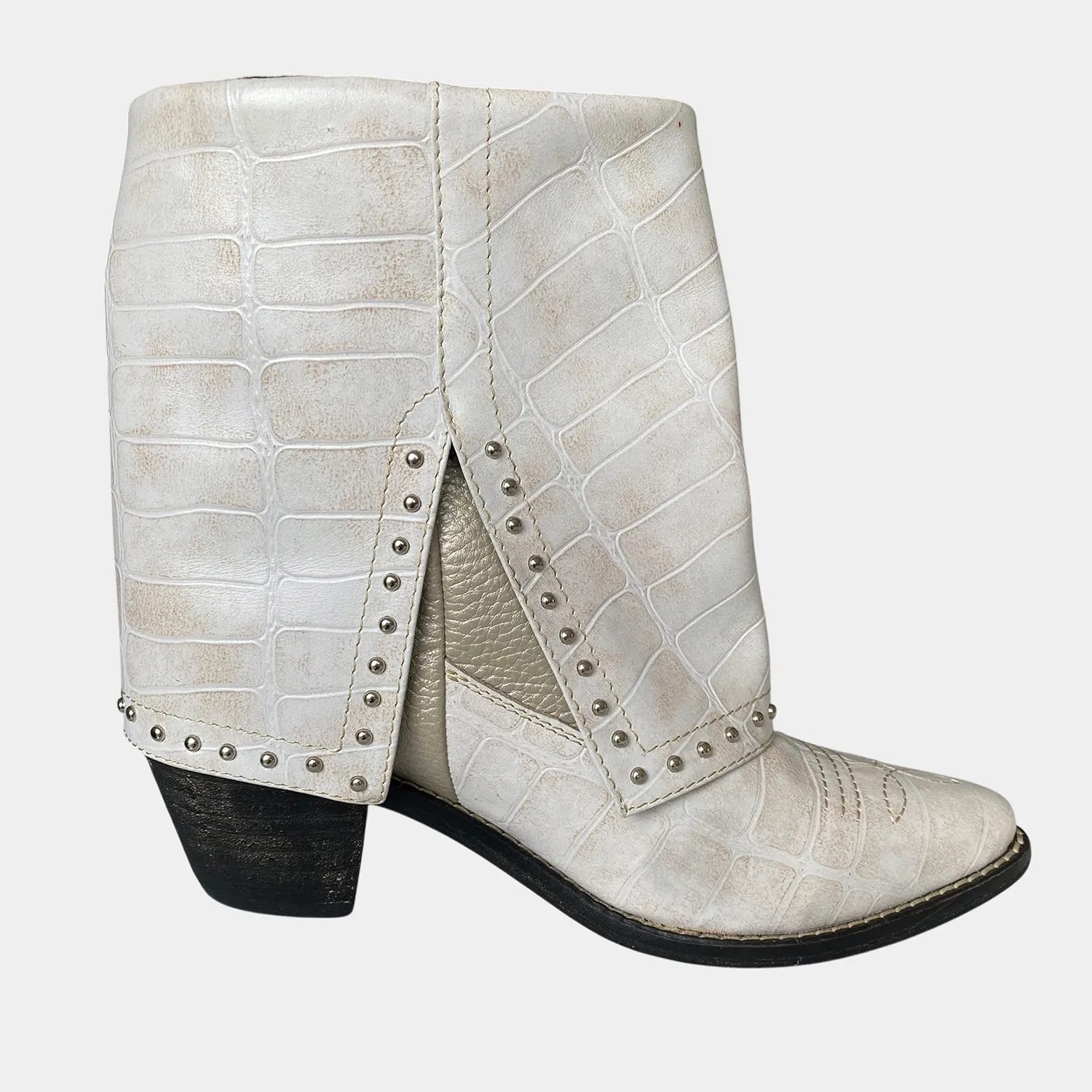 Botines KAVËLINA Dama, PIEL De Vaca 100% Natural Ankleboot BIANCA