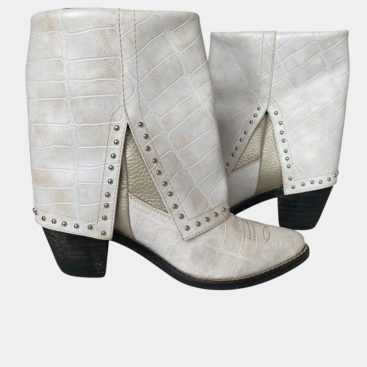 Botines KAVËLINA Dama, PIEL De Vaca 100% Natural Ankleboot BIANCA