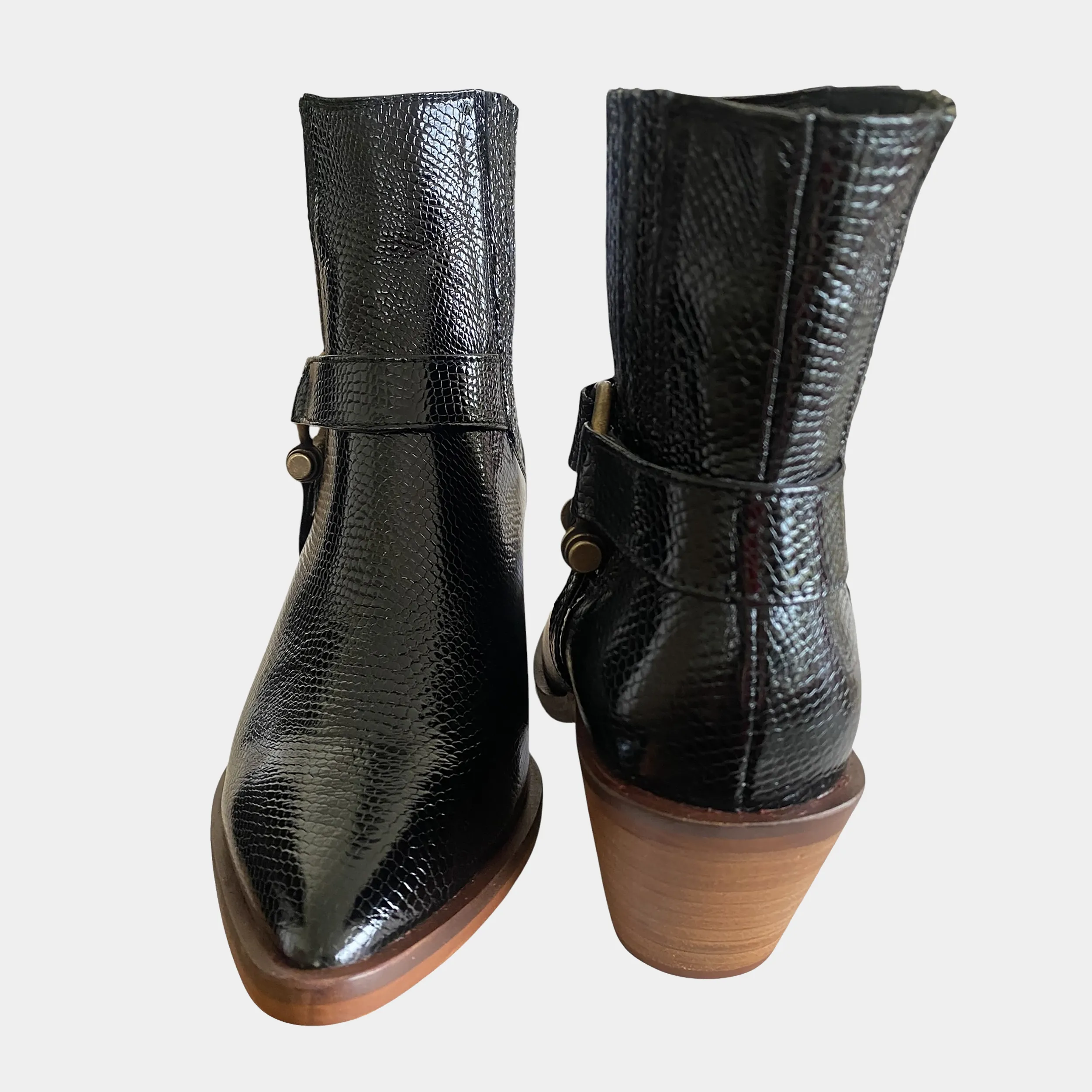 Botines KAVËLINA Dama, PIEL De Vaca 100% Natural Ankleboot BRUNA