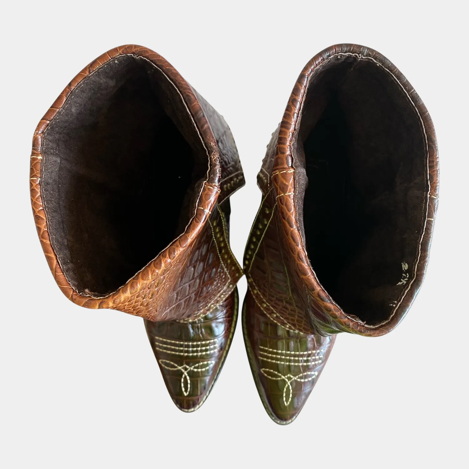 Botines KAVËLINA Dama, PIEL De Vaca 100% Natural Ankleboot KROKO