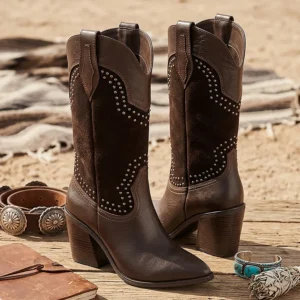 Bota Country KAVËLINA, piel y gamuza