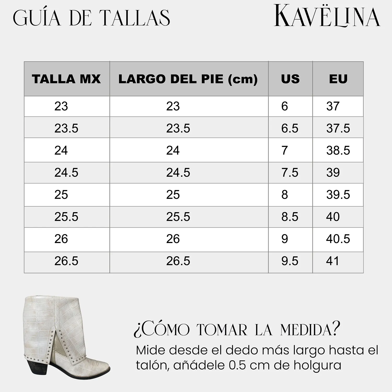 Botines KAVËLINA Dama, PIEL De Vaca 100% Natural Ankleboot BIANCA