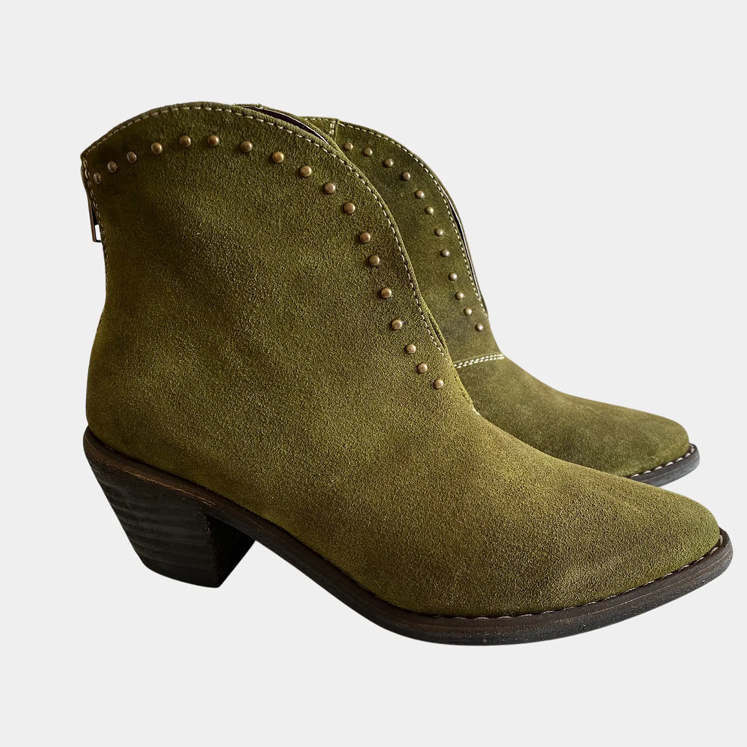 Botines KAVËLINA Dama, GAMUZA De Vaca 100% Natural Ankleboot OLIVIA