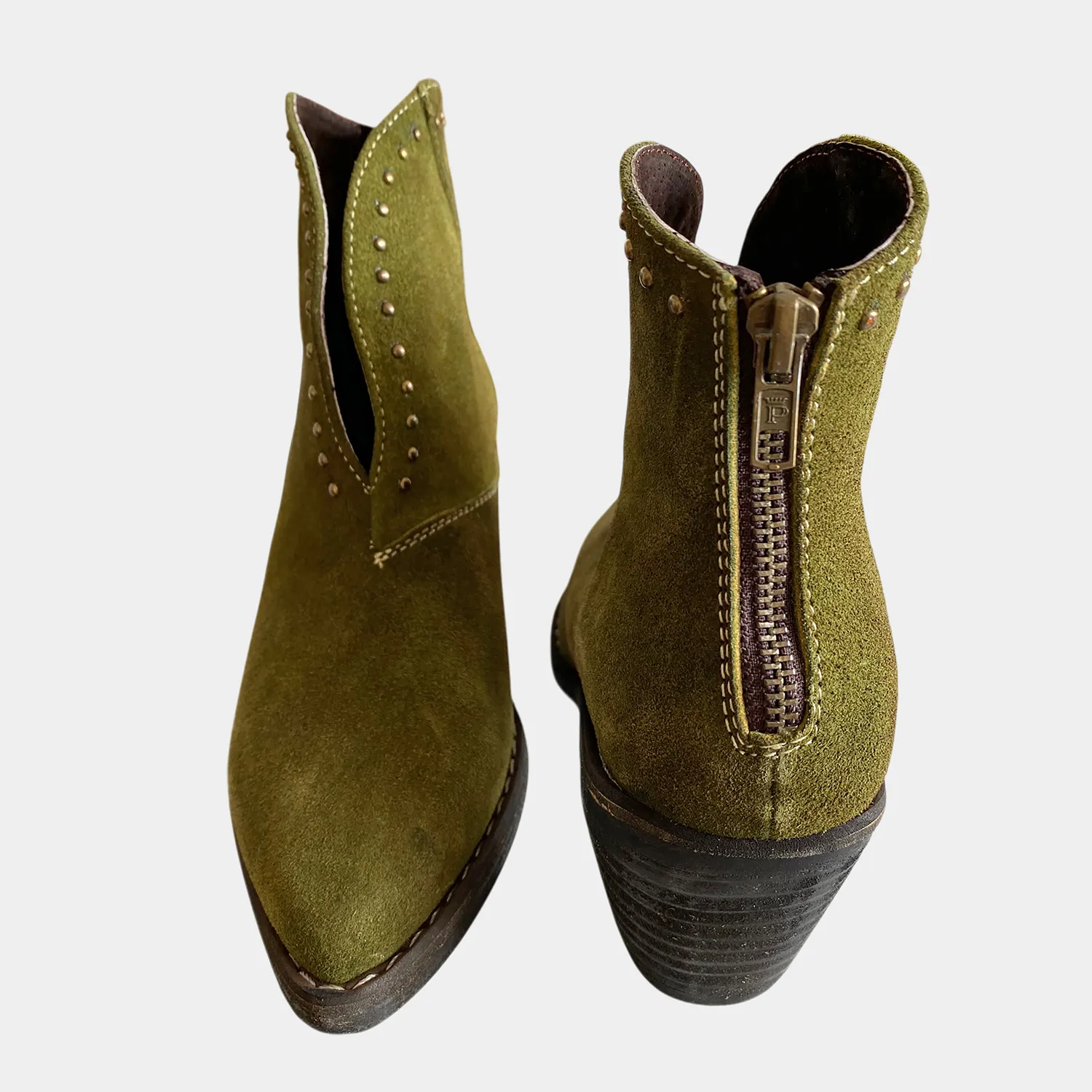 Botines KAVËLINA Dama, GAMUZA De Vaca 100% Natural Ankleboot OLIVIA